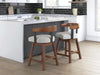Ralene Medium Brown UPH Swivel Barstool (Priced Per Item, Must Order 2, 4, 6, or 8)