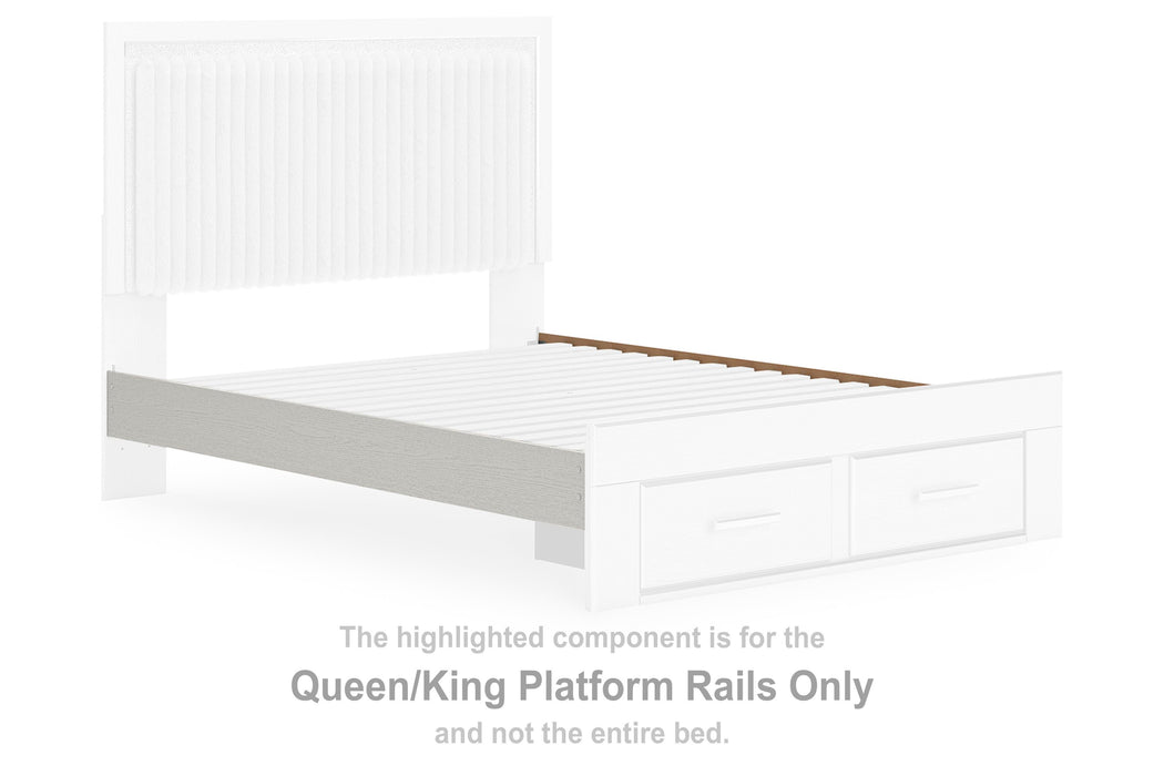 Birmonton White Queen/King Platform Rails