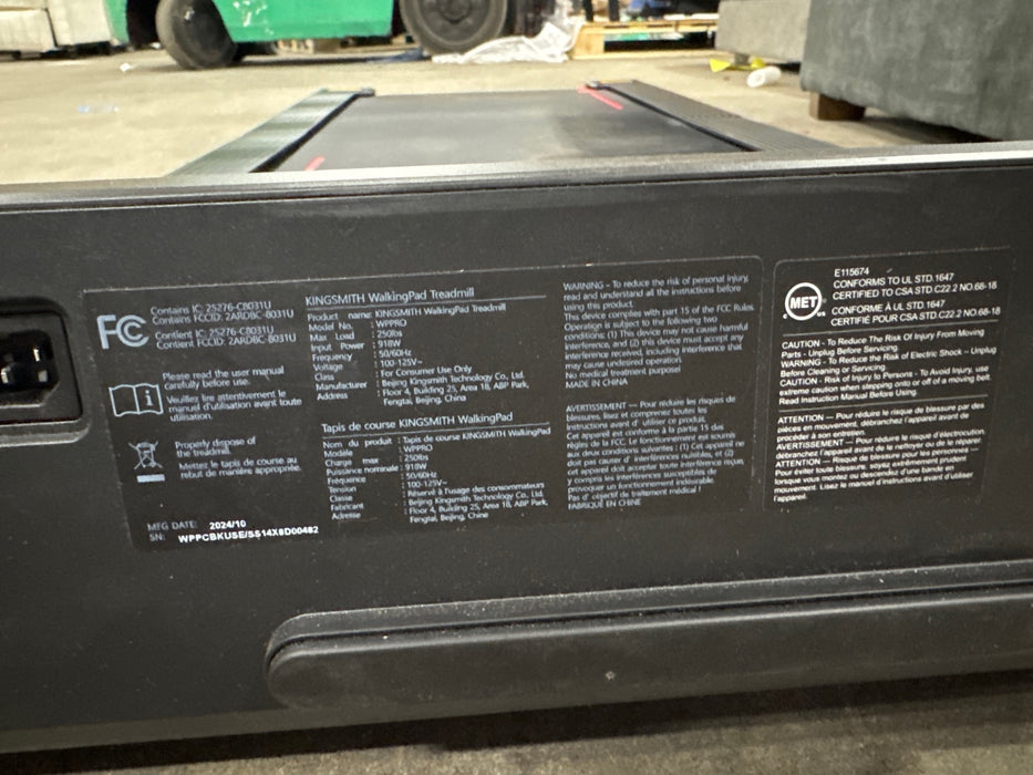 Kingsmith WalkingPad Pro Folding Treadmill - new