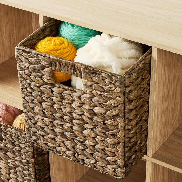 Mainstays 11 6-Cube Storage Organizer, Spring Pine - new