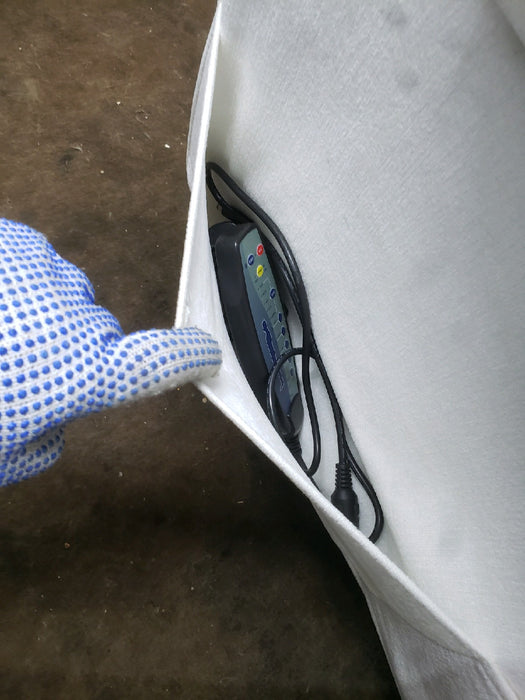 EDWELL White Power Recliner Chair, Swivel Rocking Recliner Chairs for Adults with Massage and Heated, Soft Single Reclining Swivel Sofa with USB, USB-C Ports for Living Room - use_like_new