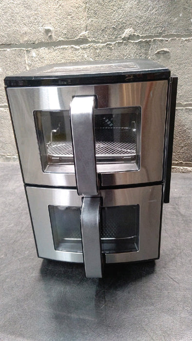 Gourmia 11-QT. Dual Basket Air Fryer with Smart Finish & 4-Layer Cooking - open_box