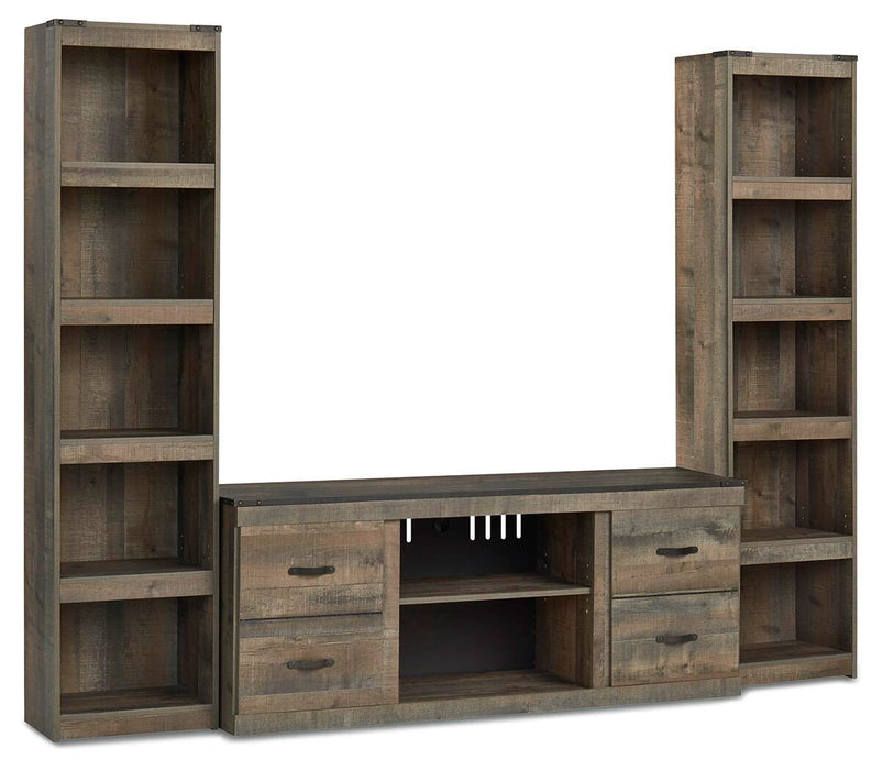 Trinell Brown Trinell 3-Piece Entertainment Center