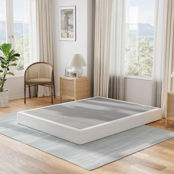 ULIESC 7 Inch Full Size Box Spring, Full Box Spring Only, Metal Box Spring Full with Fabric Cover, Sturdy Mattress Foundation, Noise Free, Non-Slip, Easy Assembly - new