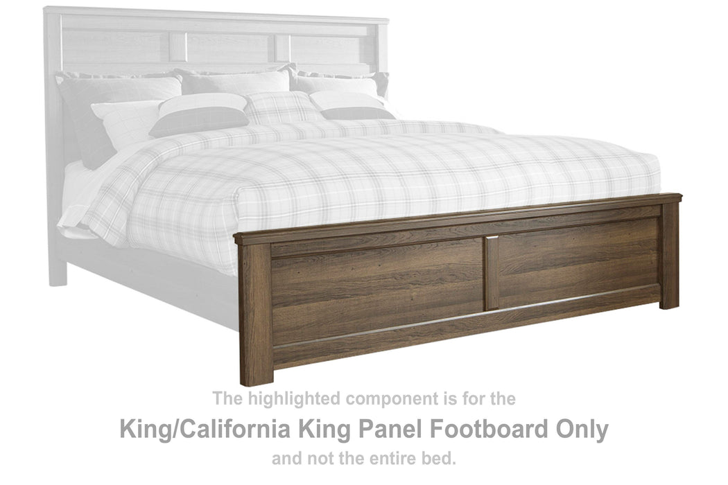 Juararo Dark Brown King/Cal King Panel Footboard