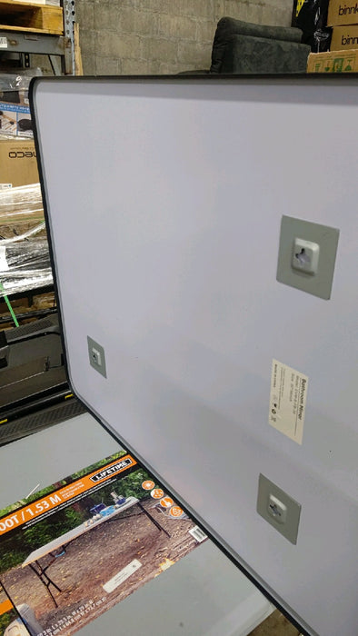 ELLO&ALLO EVM-S-FB30 Aluminum Framed Wall Mount Bathroom Vanity Mirror in Black - open_box