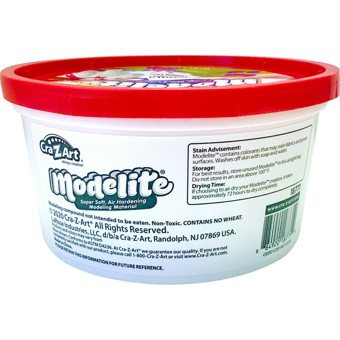 Cra-Z-Art Modelite 7.5oz of Lite Weight Modeling Clay, White, Child Ages 3 and up - new
