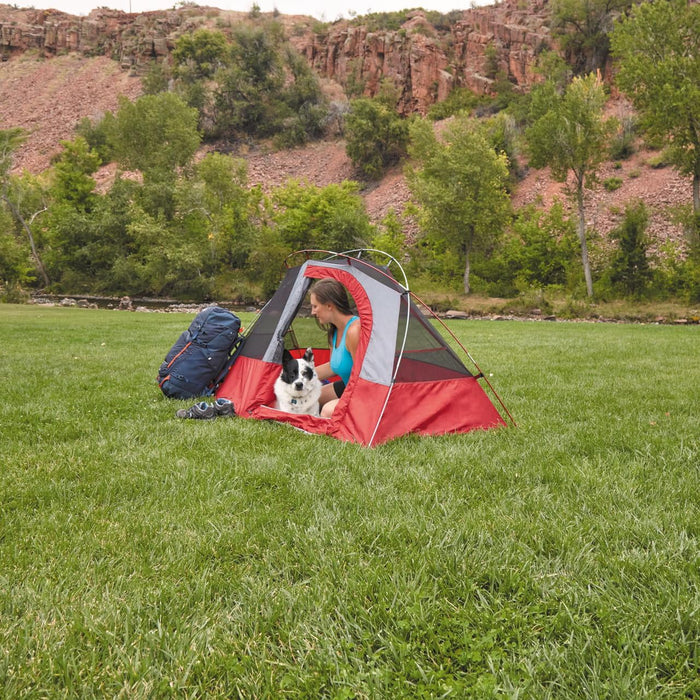 Ozark Trail 1-Person Backpacking Tent with Large Door for Easy Entry, Carry Weight-4.4lbs. - use_like_new