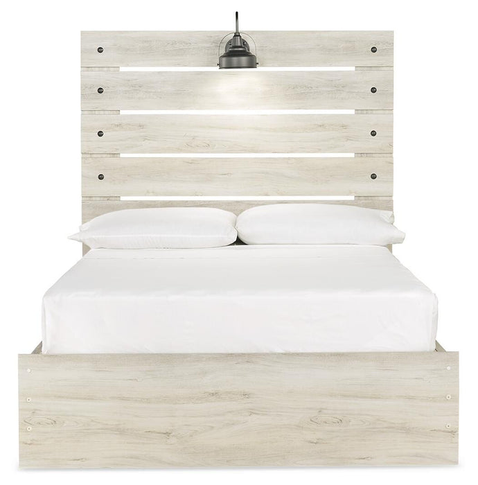 Cambeck Whitewash Cambeck Full Panel Bed with 4 Storage Drawers