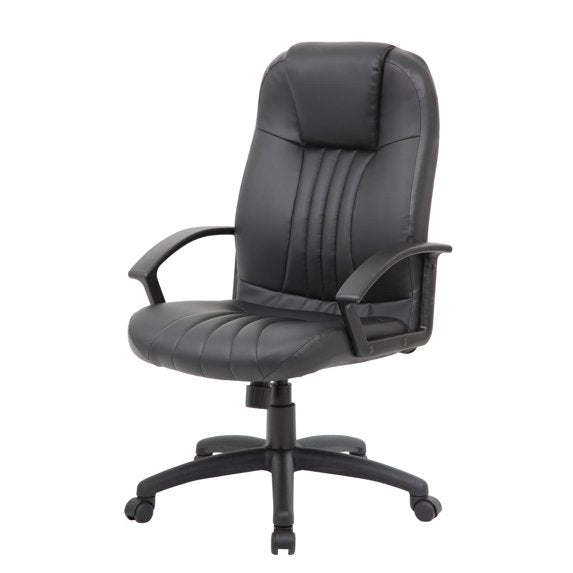 Boss Office Products Modern Executive Office Chair with Casters, Black - new