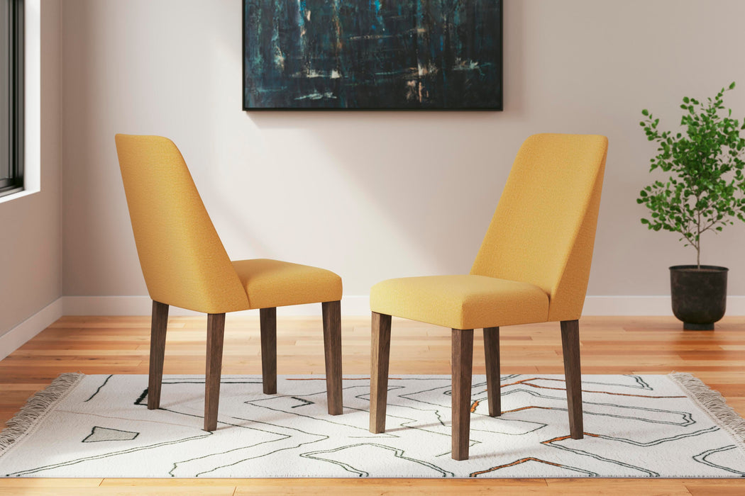Lyncott Mustard/Brown Lyncott Dining Chair