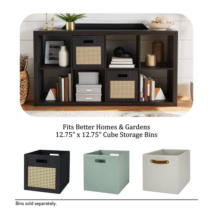 Better Homes & Gardens 8 Cube Storage Organizer, Charcoal - new