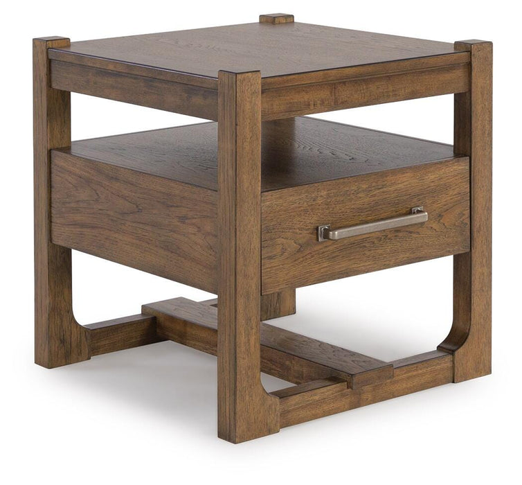 Cabalynn Light Brown Square End Table