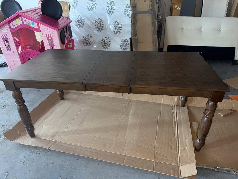 Pioneer Woman Harper Extendable Wood Dining Table, Homestead Brown - new