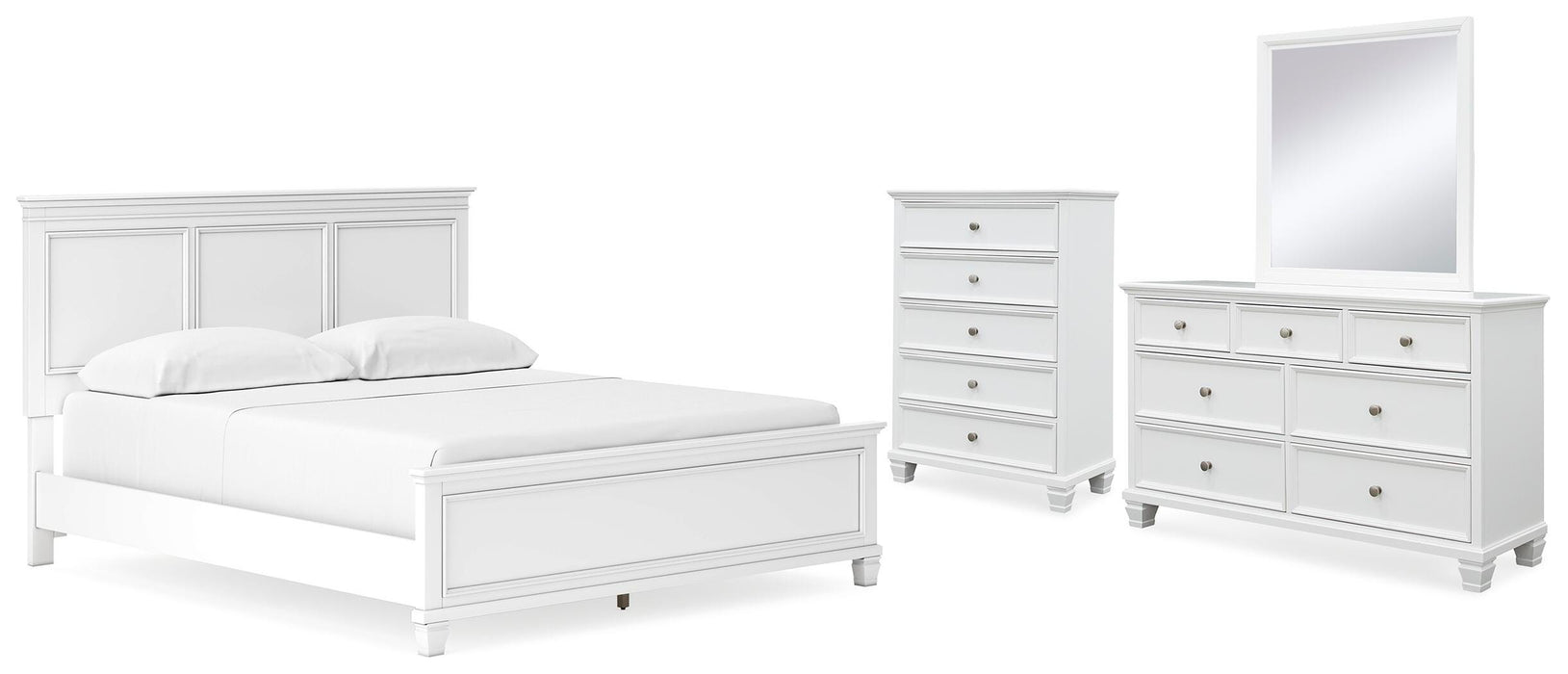 Fortman White Bedroom Collection