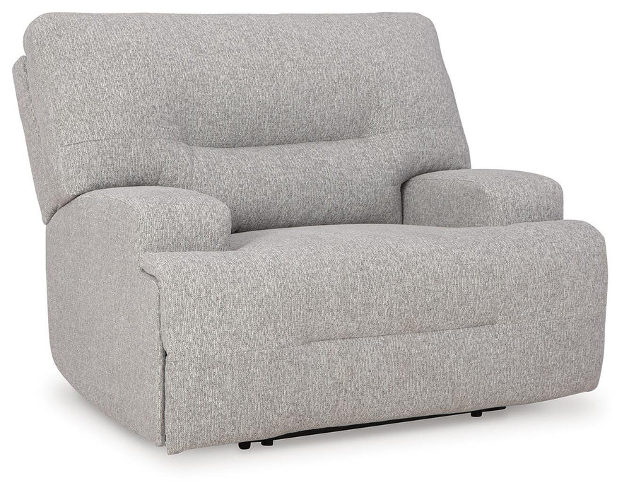 Acklen Place Pewter Wide Seat Power Recliner