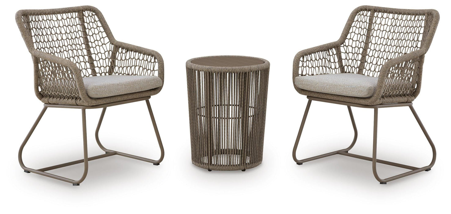 Monarch Heights Beige Chairs w/CUSH/Table Set (3/CN)