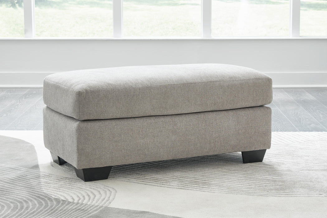 Avenal Park Flannel Ottoman