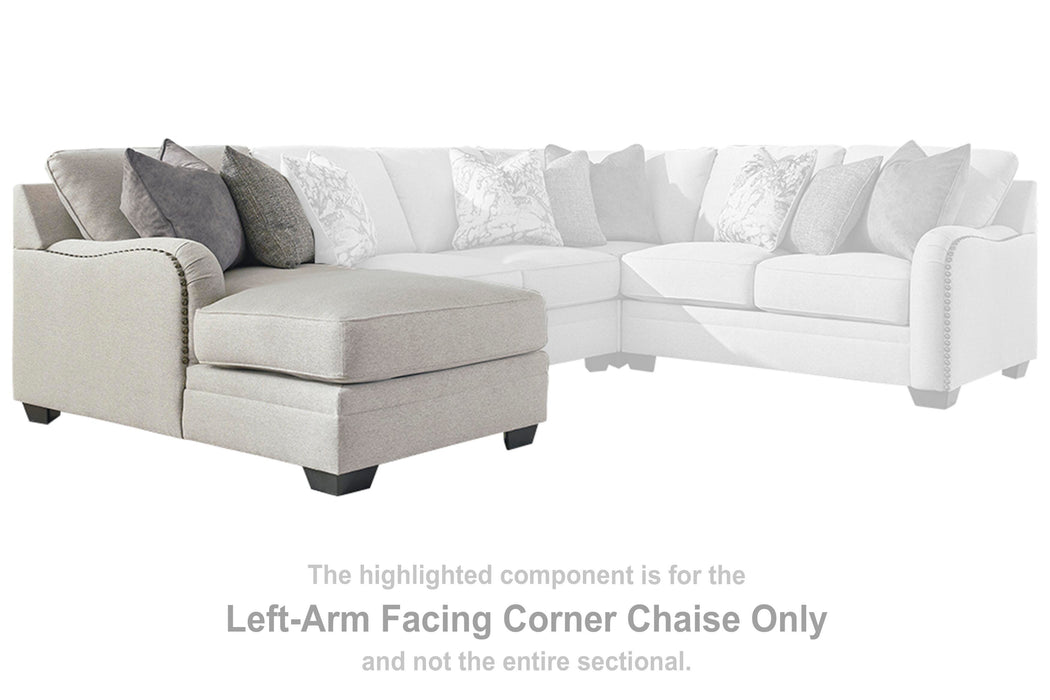 Dellara Chalk Dellara 3-Piece Sectional with Chaise