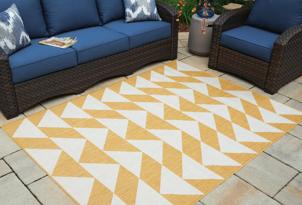Thomley Ivory/Yellow Large Rug