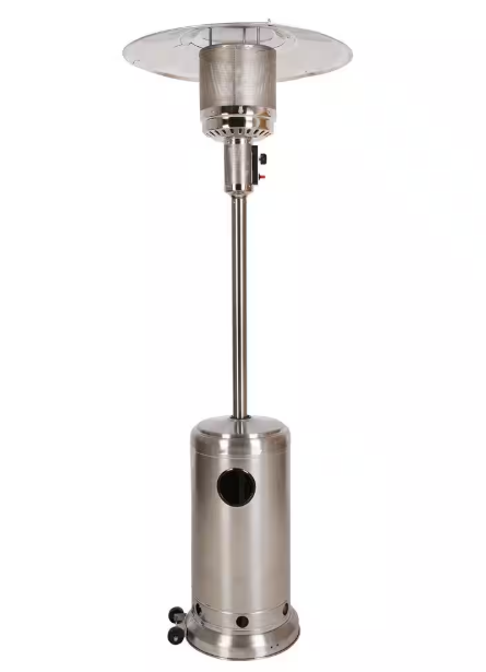 Hampton Bay 46000 BTU Stainless Steel Gas Patio Heater - open_box