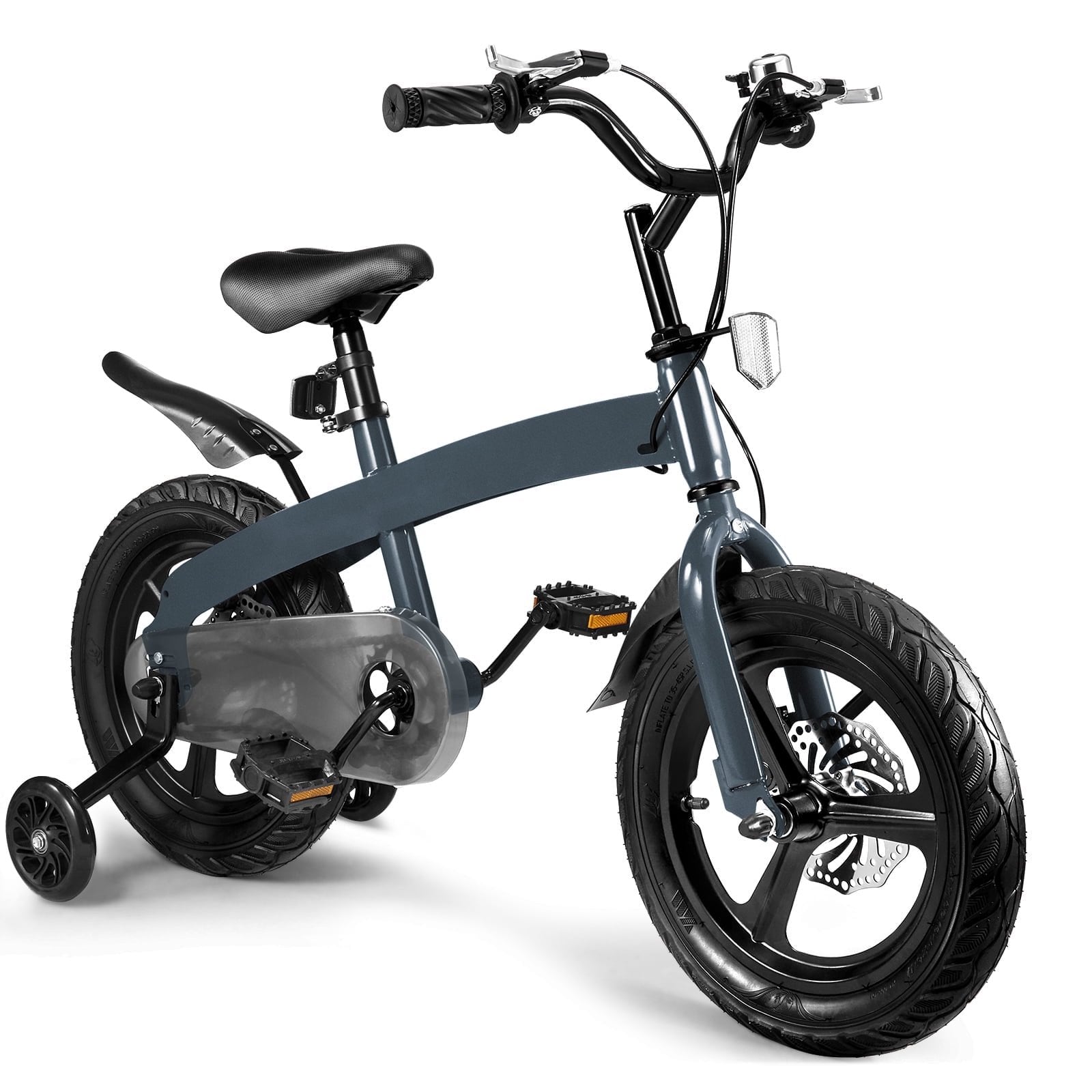 HARPPA 16 inch Bike for Boys Age 4-6 Years, Kids Bike with Training Wheels and Disc Brake, Black - new