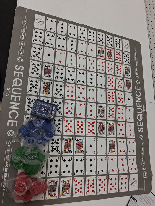 Sequence Giant Jumbo Individual r LOT Game Replacements Pick Cards Chips Mat NEW - new