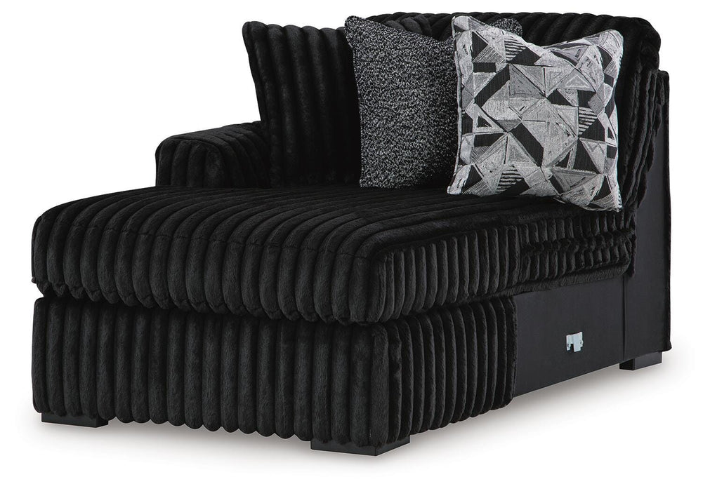 Midnight-Madness Onyx Midnight-Madness 3-Piece Sectional with Chaise