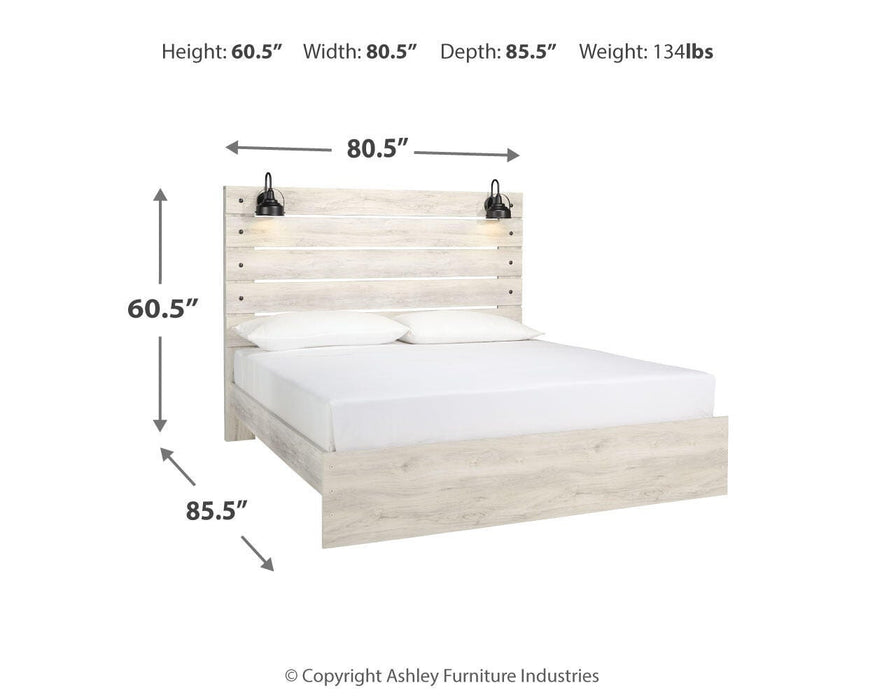 Cambeck Whitewash Cambeck King Panel Bed