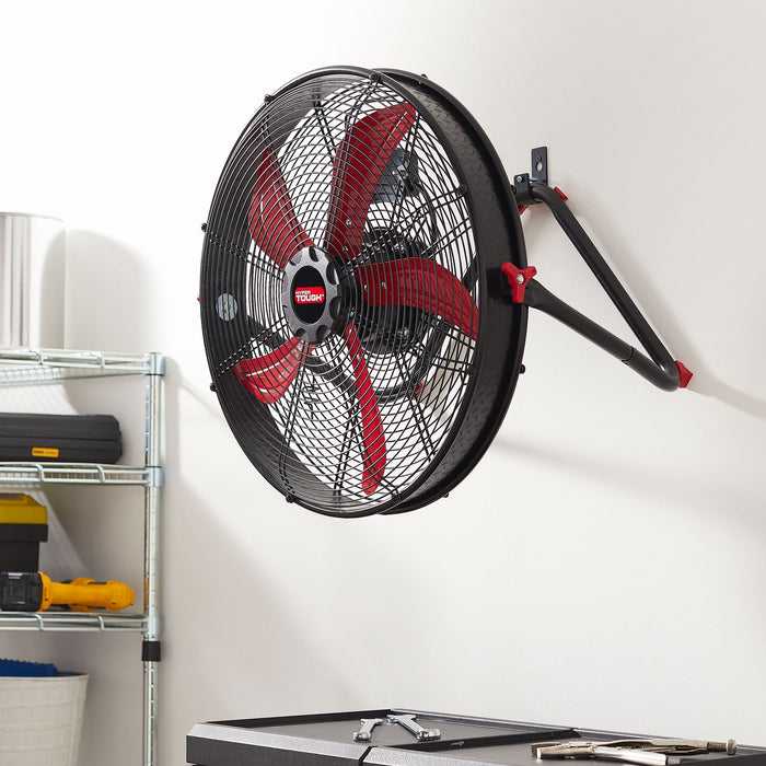 Hyper Tough New 20 inch High Velocity Sealed Motor Drum Fan with Wall Mount - use_like_new