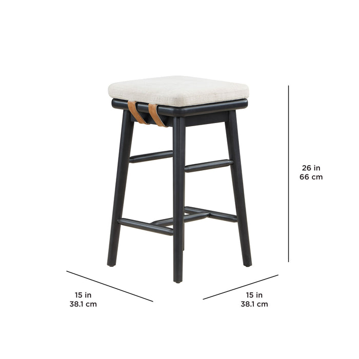 Better Homes & Gardens Springwood Barstool, Set of 2, Charcoal Finish - new