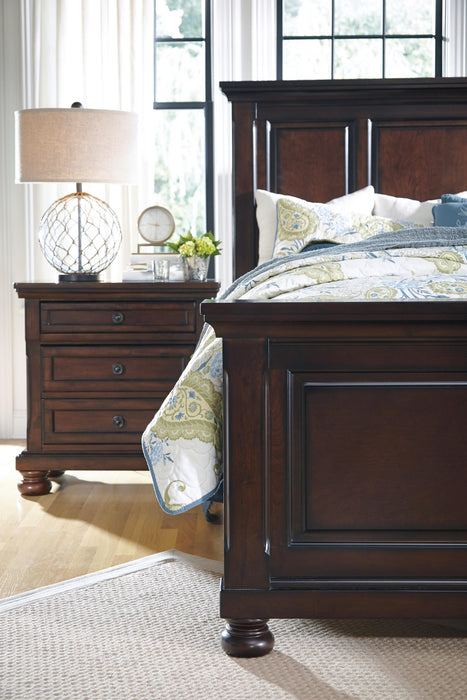Porter Rustic Brown Porter King Panel Bed