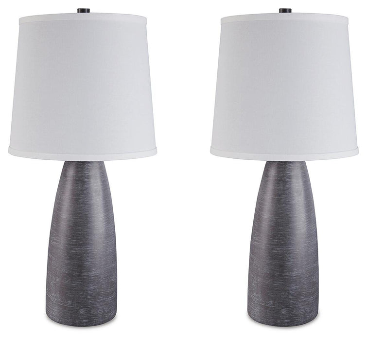 Shavontae Gray Poly Table Lamp (Priced Per Item, Must Order 2, 4, 6, or 8)