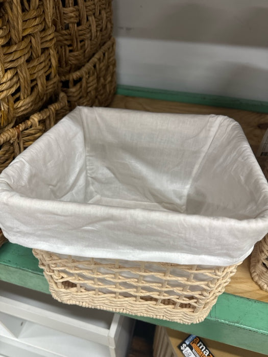 Large Tapered Woven Basket with Liner - Brightroom - new