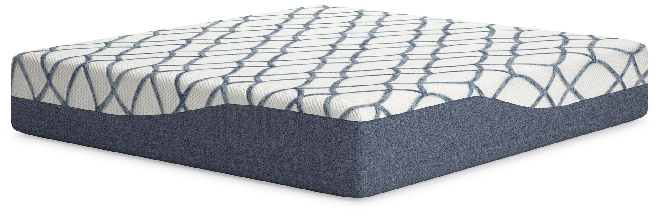 14 Inch Chime Elite 2.0 White/Blue Mattress