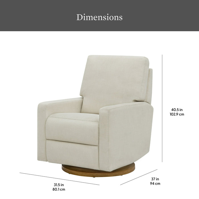 Better Homes & Gardens Modern Farmhouse Glider Recliner, Cream Linen - new