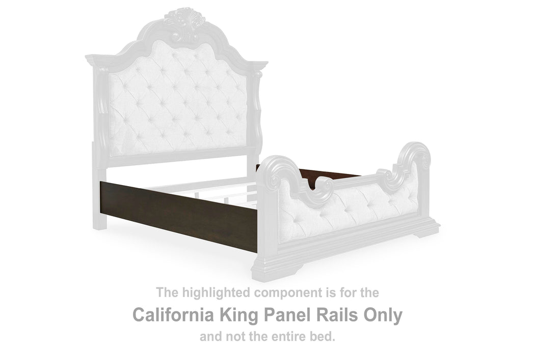 Maylee Dark Brown Cal King Panel Rails