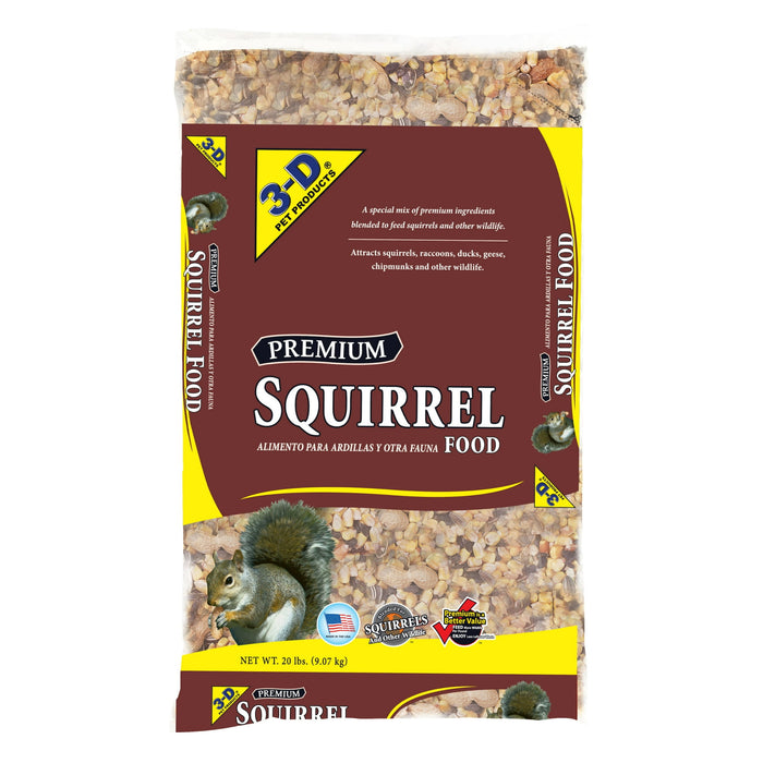3-D Pet Products Premium Squirrel and Wildlife Food, 20 lb., Dry, 1 Pack - new