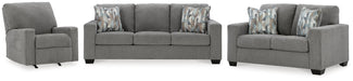 Deltona Graphite Deltona Sofa, Loveseat and Recliner