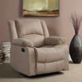 Relax A Lounger - Parkland Microfiber Recliner in - Beige - open_box