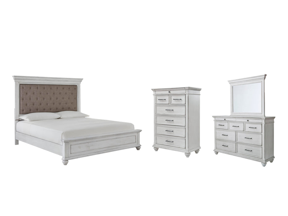 Kanwyn Whitewash Panel Bedroom Collection