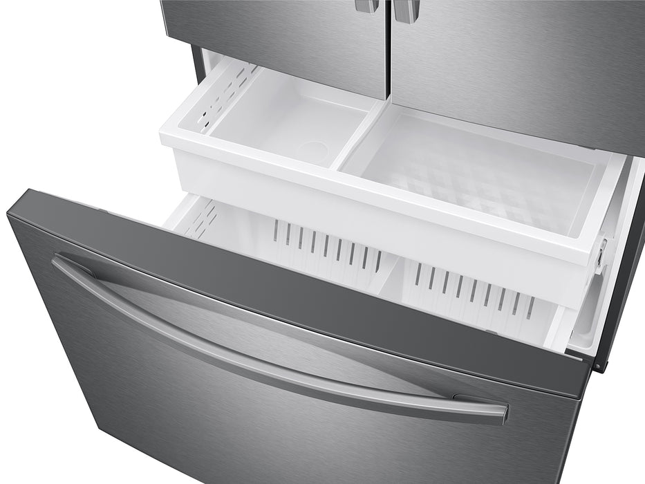 28 cu. ft. Large Capacity 3-Door French Door Refrigerator with AutoFill Water Pitcher in Stainless Steel - display_model