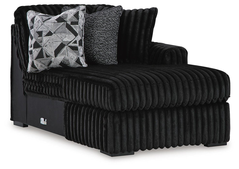Midnight-Madness Onyx Midnight-Madness 3-Piece Sectional with Chaise