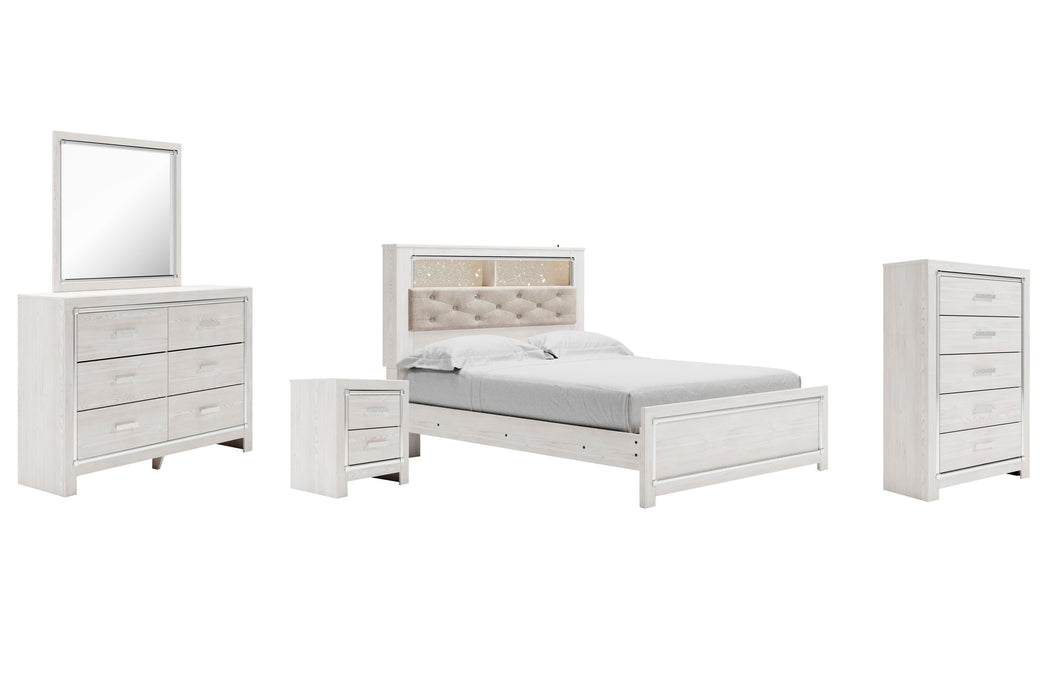Altyra White Bookcase Bedroom Collection