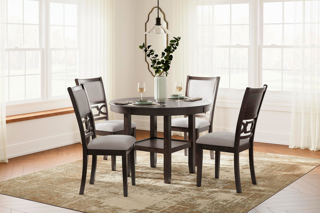Langwest Brown Dining Room Table Set (5/CN)
