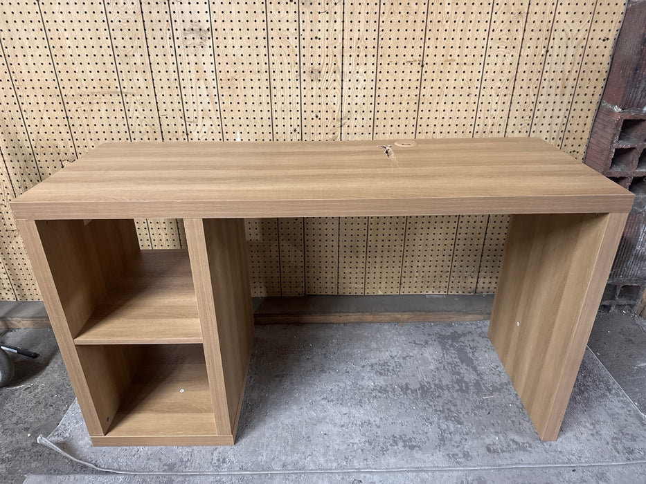 Better Homes & Gardens Cube Storage Office Desk, Light Honey - new