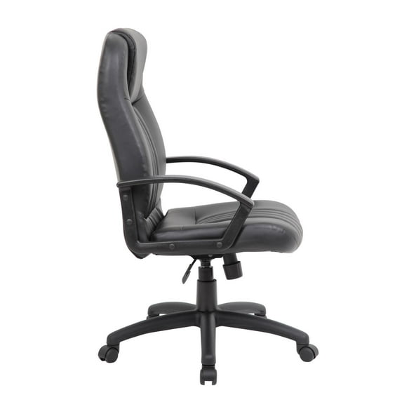 Boss Office Products Modern Executive Office Chair with Casters, Black - new