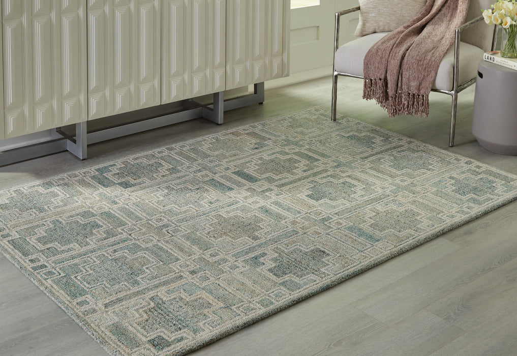 Jossland Green/Ivory Medium Rug