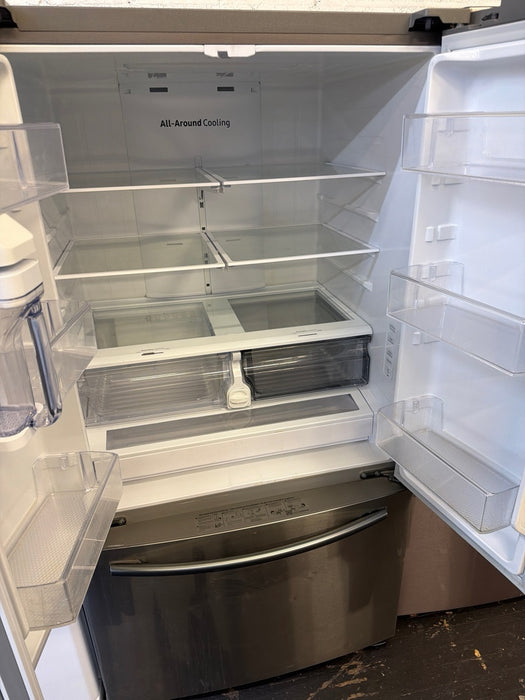 28 cu. ft. Large Capacity 3-Door French Door Refrigerator with AutoFill Water Pitcher in Stainless Steel - display_model