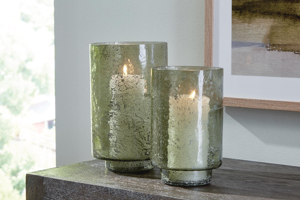 Clarkton Green Candle Holder Set (Priced Per Item, Must Order 2, 4, 6, or 8)